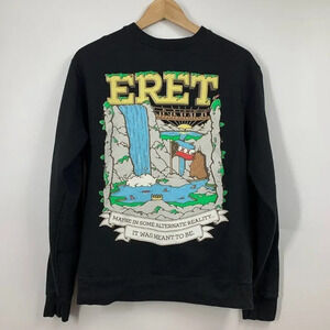 Independent Men's Eret L'Manberg‎ Crew Neck Cotton Long Sleeve Sweatshirt Size S